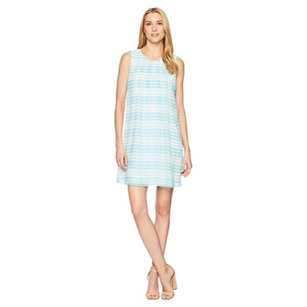 Calvin Klein- Printed Sleeveless Shift Dress